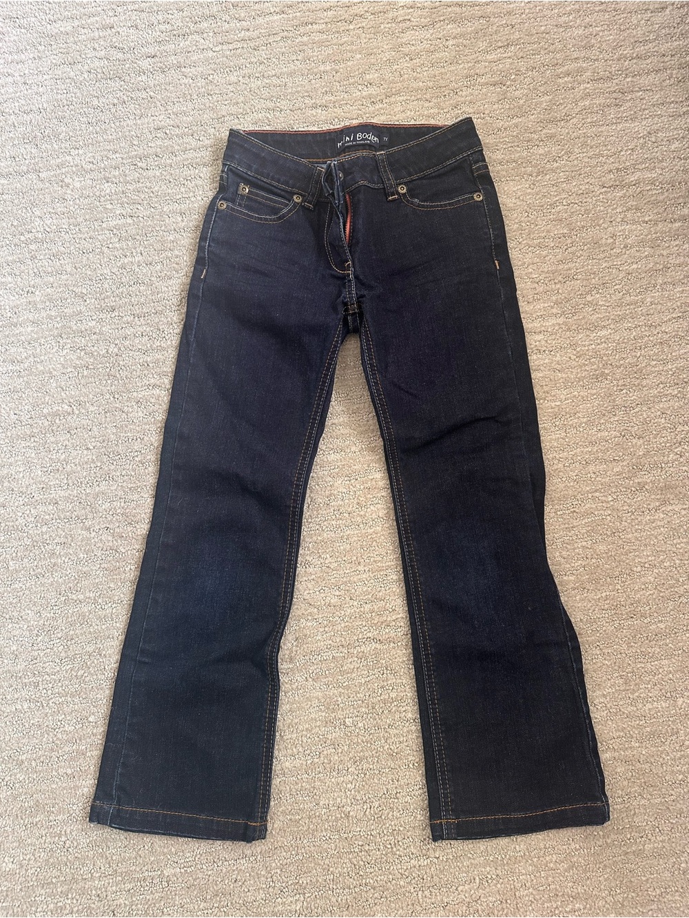 Mini Boden Women's Dark Indigo Boot-Cut Jeans